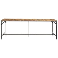 Eettafel Optima 220x90x75 cm massief hout ruw mangohout