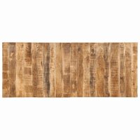 Eettafel Optima 220x90x75 cm massief hout ruw mangohout
