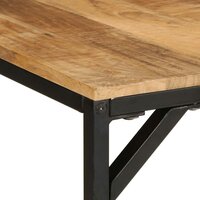 Eettafel Optima 220x90x75 cm massief hout ruw mangohout