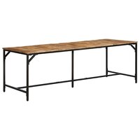 Eettafel Optima 220x90x75 cm massief hout ruw mangohout