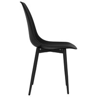Eetkamerstoelen Pepi SET 2 st kunststof zwart