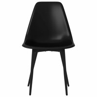 Eetkamerstoelen Pepi SET 2 st kunststof zwart