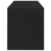 Tv-meubel Alpha met LED 120x35x40 cm hout zwart eike