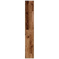 Boekenkast/kamerscherm 40x30x198 cm oud houtkleurig