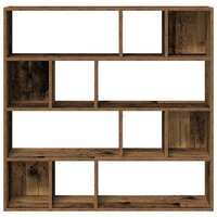 Boekenkast/kamerscherm Fox 105x24x102 cm oud houtkleurig