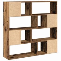 Boekenkast/kamerscherm Fox 105x24x102 cm oud houtkleurig