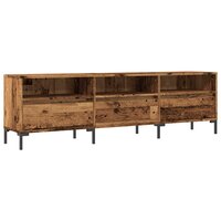 Tv-meubel Rico 150x30x44,5 cm bewerkt hout oud houtkleurig