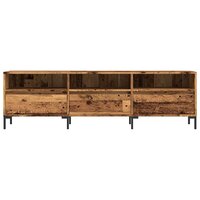 Tv-meubel Rico 150x30x44,5 cm bewerkt hout oud houtkleurig