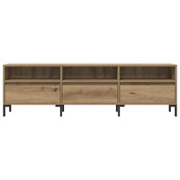 Tv-meubel 150x30x44,5 cm bewerkt hout artisanaal eikenkleur