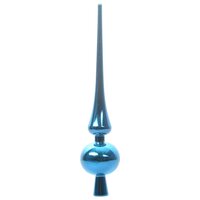 Kunstkerstboom groen met blauwe ballen en 150 LEDs 150 cm