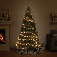 120-delige Kerstballenset met piek en 300 LED&#039;s ros&eacute;goud