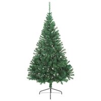 Kunst Kerstboom met verlichting met 300 LED Groen 210 cm PVC