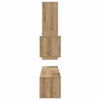 Tv-meubelset Wouter 4 pcs artisanaal eikenkleurig 30.5 x 30 x 110 cm