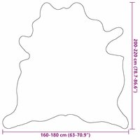 Vloerkleed 180x220 cm echte koeienhuid zwart en wit