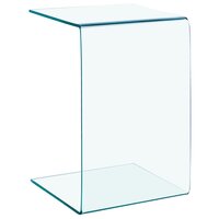Bijzettafel Yamal 40x40x60 cm gehard glas