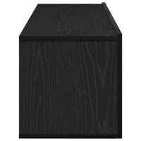 TV-kast 2 stuks Zwart 100 x 30 x 30 cm Bewerkt hout