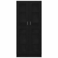 Boekenkast Mario Zwart eiken 82,5 x 30,5 x 185 cm hout