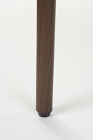 Eetkamerstoel Claes SET 2 stoelen groene stof met bruine poten