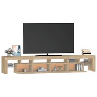 Tv-meubel Vario  met LED-verlichting 230x36,5x40cm eikenkleurig