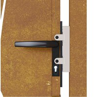 Tuinpoort - tuindeur bruin design gras 100x200 cm cortenstaal