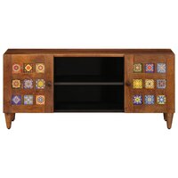 TV-kast Brian 105 x 33 x 46 cm Massief Mango Hout bruin
