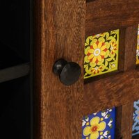 TV-kast Brian 105 x 33 x 46 cm Massief Mango Hout bruin