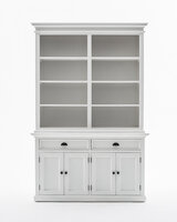NovaSolo Boekenkast Halifax Hutch - Wit Mahoniehout - 220x145cm