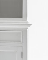 NovaSolo Boekenkast Halifax Hutch - Wit Mahoniehout - 220x145cm