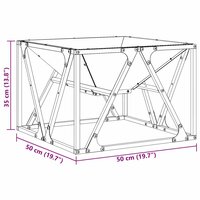 Vuurkorf Design Bruin 50 x 50 x 35 cm Cortenstaal