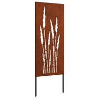 Tuin Privacy Screen Bloemen Roestig 50 x 140 cm Cortenstaal