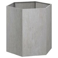 Plantenbak 6-hoekig roestig 40x40x45 cm cortenstaal