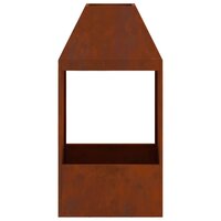 Vuurkorf Xavi Bruin 50 x 50 x 100 cm Cortenstaal tuinhaard