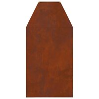 Vuurkorf Xavi Bruin 50 x 50 x 100 cm Cortenstaal tuinhaard