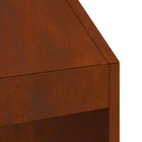 Vuurkorf Xavi Bruin 50 x 50 x 100 cm Cortenstaal tuinhaard