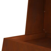 Vuurkorf Hero Bruin 60 x 35 x 100 cm Cortenstaal tuinhaard