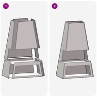Vuurkorf Hero Bruin 60 x 35 x 100 cm Cortenstaal tuinhaard