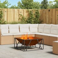 Vuurkorf Trax Bruin 80 x 80 x 40 cm Cortenstaal tuinhaard