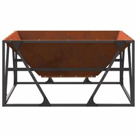 Vuurkorf Trax Bruin 80 x 80 x 40 cm Cortenstaal tuinhaard