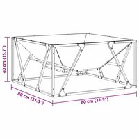 Vuurkorf Trax Bruin 80 x 80 x 40 cm Cortenstaal tuinhaard