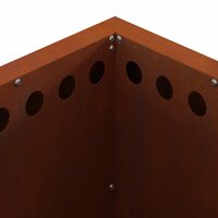 Rookloze Vuurschaal tuinhaard Bruin 48 x 48 x 50 cm Cortenstaal