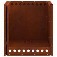 Rookloze Vuurschaal tuinhaard Bruin 48 x 48 x 50 cm Cortenstaal