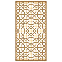 Wanddecoratie paneel tuin Moors ontwerp 105x55 cm cortenstaal