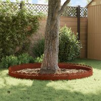 Gazonranden bloemmotief SET 10 st Roestig 103x22 cm Cortenstaal borderrand