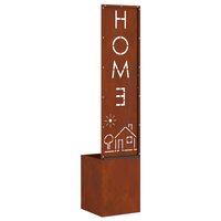 Tuin Privacy Screen Home Roestig 32 x 32 x 150 cm Cortenstaal