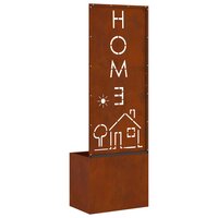 Tuin Privacy Screen met plantenbak Roestig 50 x 140 cm Cortenstaal