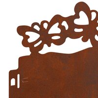 Gazonranden Vlinder SET 10 pcs Roestig 103 x22 cm Cortenstaal