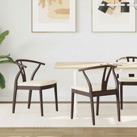 Eetkamerstoel Crescendo SET 2 pcs Lichtbruin en Lichte bekleding