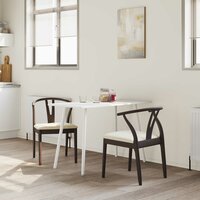 Eetkamerstoel Crescendo SET 2 pcs Lichtbruin en Lichte bekleding