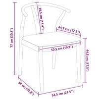 Eetkamerstoel Crescendo SET 2 pcs Lichtbruin en Lichte bekleding