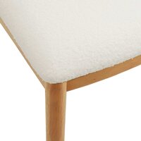 Eetkamerstoel Crescendo SET 2 st blank hout met witte bekleding